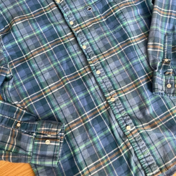 Men’s Crown & Ivy Classic Fit Long Sleeve Flannel Button Down Shirt Size Large - Picture 2 of 6